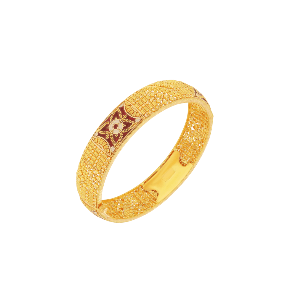 Classic Enamel Worked And Detailed Bangles hover